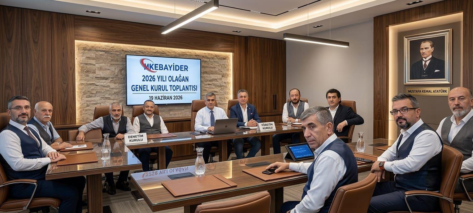 Makine ve Kimya Endüstrisi Bayileri ve İş Adamları Derneği MKEBAYİDER'in 2nci olağan Genel Kurul toplantısı 19 Haziran 2026 tarihinde Ankara'da yapıldı.